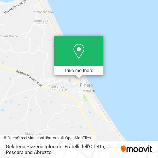 Gelateria Pizzeria Igloo dei Fratelli dell'Orletta map