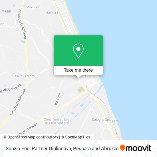 Spazio Enel Partner Giulianova map