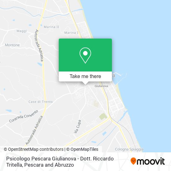 Psicologo Pescara Giulianova - Dott. Riccardo Tritella map