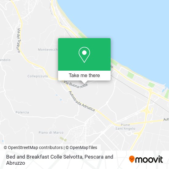 Bed and Breakfast Colle Selvotta map