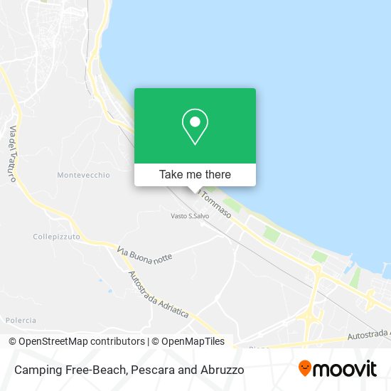 Camping Free-Beach map