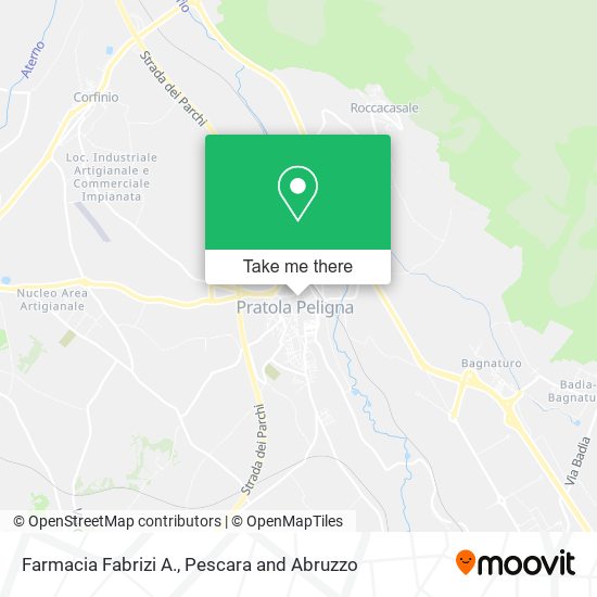 Farmacia Fabrizi A. map