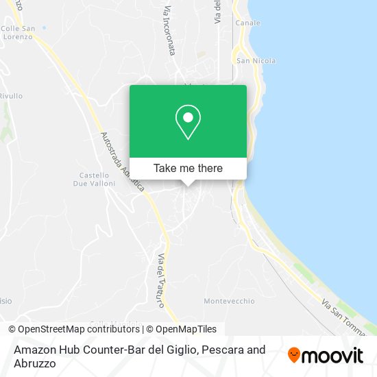 Amazon Hub Counter-Bar del Giglio map