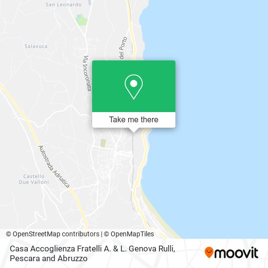 Casa Accoglienza Fratelli A. & L. Genova Rulli map