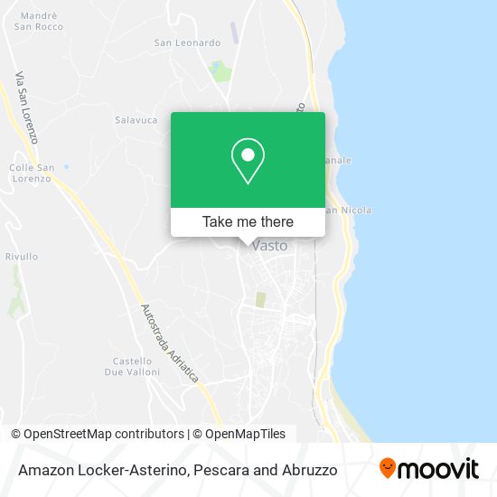 Amazon Locker-Asterino map