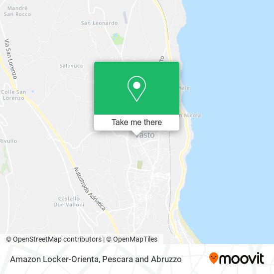 Amazon Locker-Orienta map