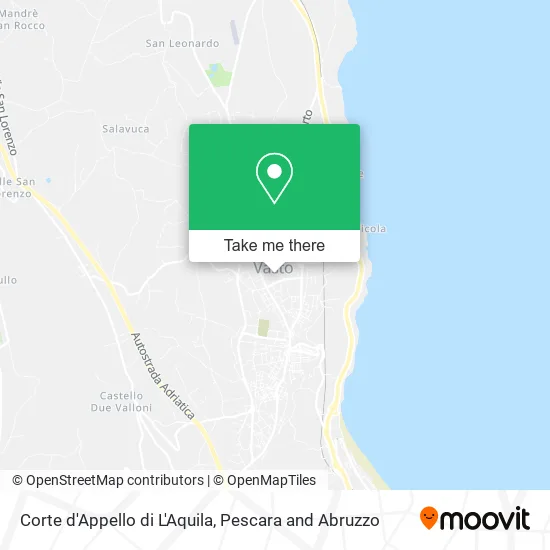 Corte d'Appello di L'Aquila map
