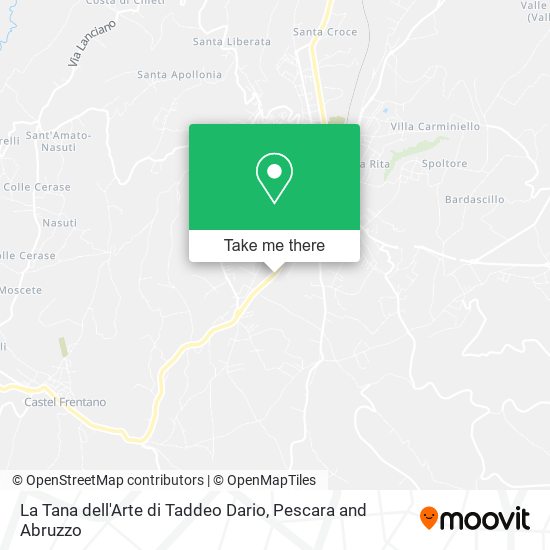 La Tana dell'Arte di Taddeo Dario map