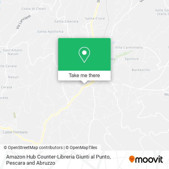 Amazon Hub Counter-Libreria Giunti al Punto map