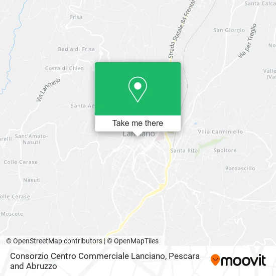 Consorzio Centro Commerciale Lanciano map