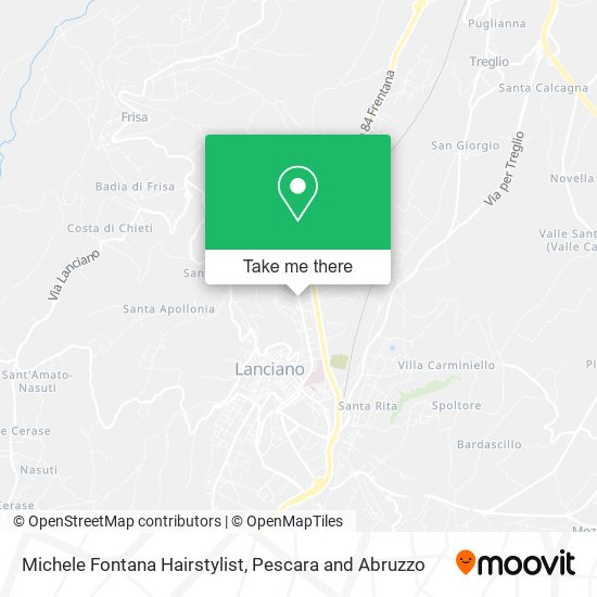 Michele Fontana Hairstylist map