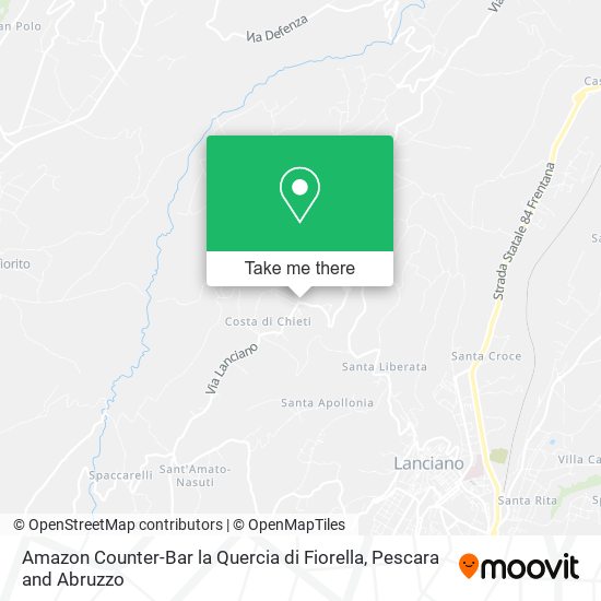 Amazon Counter-Bar la Quercia di Fiorella map