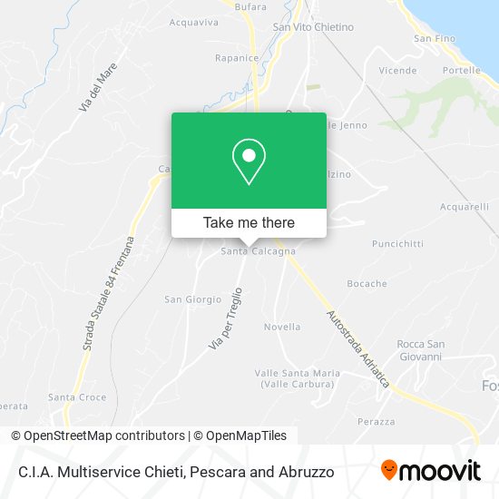 C.I.A. Multiservice Chieti map