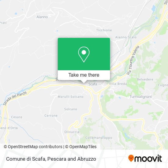 Comune di Scafa map
