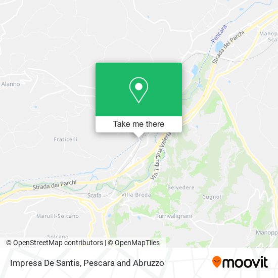 Impresa De Santis map