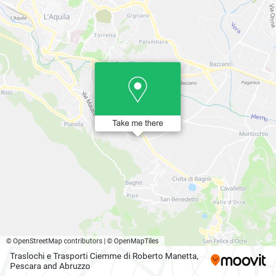 Traslochi e Trasporti Ciemme di Roberto Manetta map