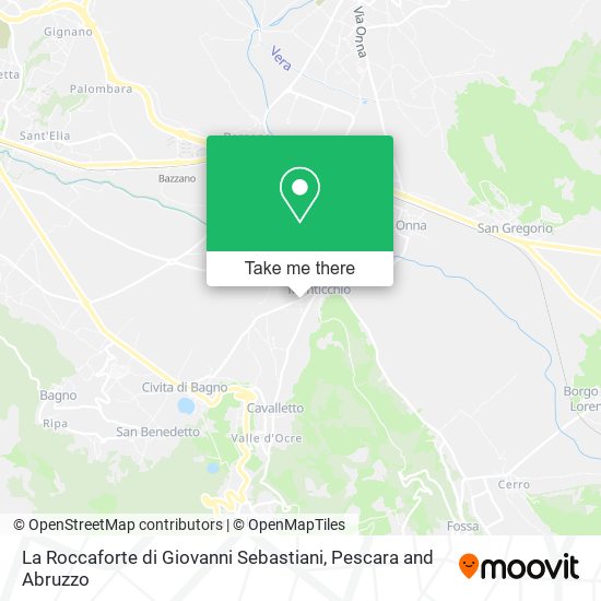 La Roccaforte di Giovanni Sebastiani map