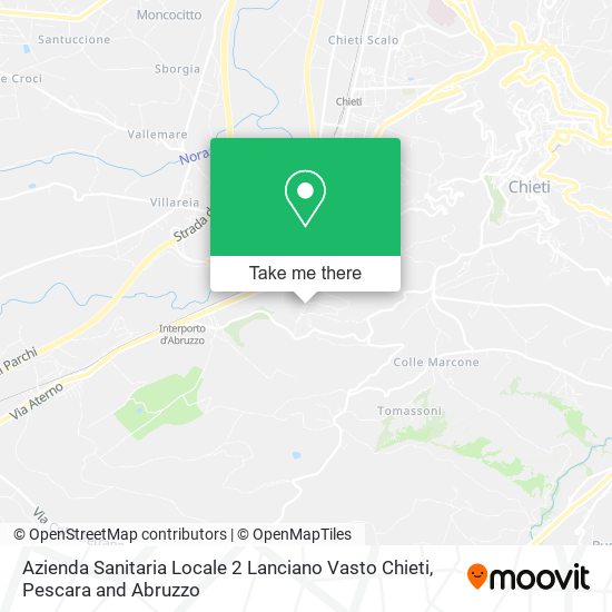 Azienda Sanitaria Locale 2 Lanciano Vasto Chieti map