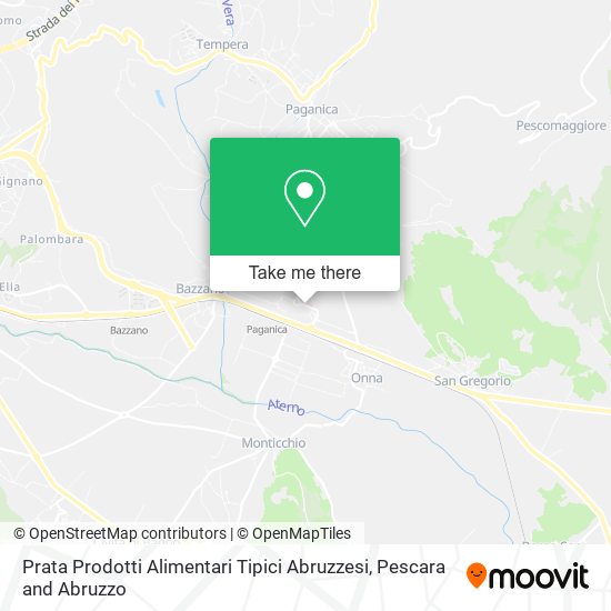 Prata Prodotti Alimentari Tipici Abruzzesi map