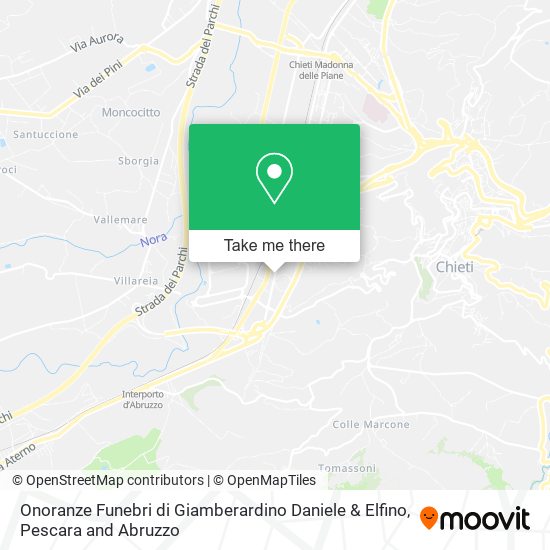 Onoranze Funebri di Giamberardino Daniele & Elfino map