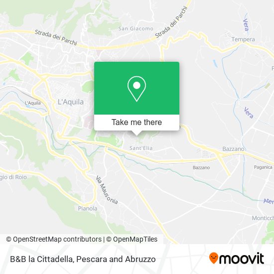B&B la Cittadella map