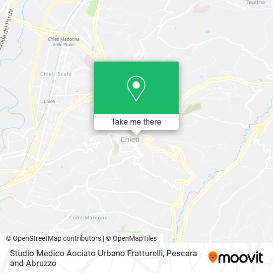 Studio Medico Aociato Urbano Fratturelli map