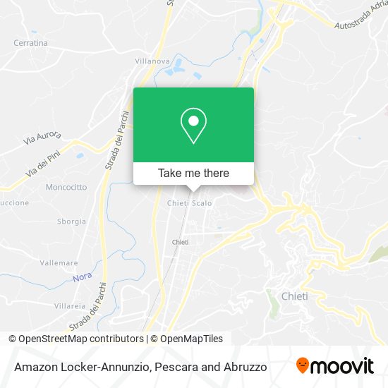 Amazon Locker-Annunzio map