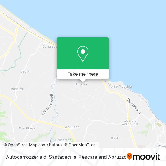 Autocarrozzeria di Santacecilia map