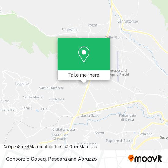 Consorzio Cosaq map