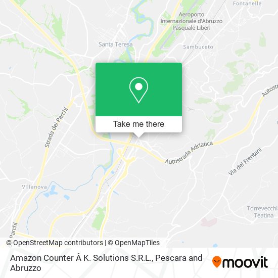Amazon Counter Â K. Solutions S.R.L. map