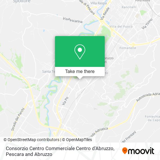 Consorzio Centro Commerciale Centro d'Abruzzo map