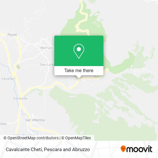 Cavalcante Cheti map