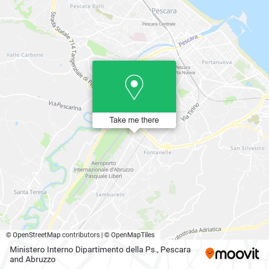 Ministero Interno Dipartimento della Ps. map