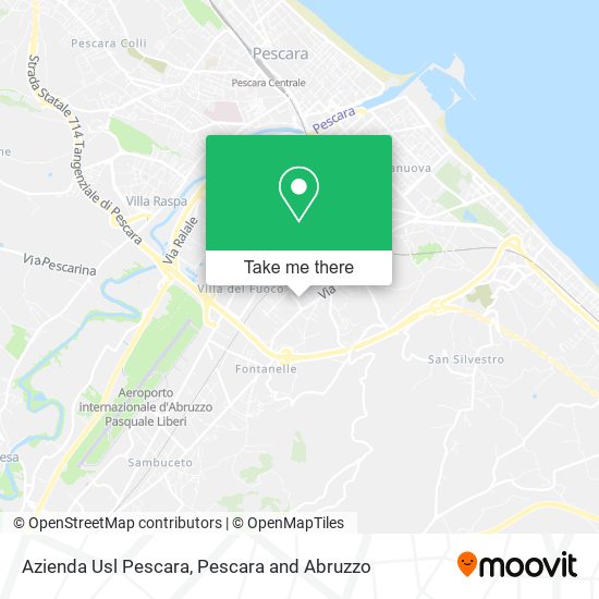 Azienda Usl Pescara map