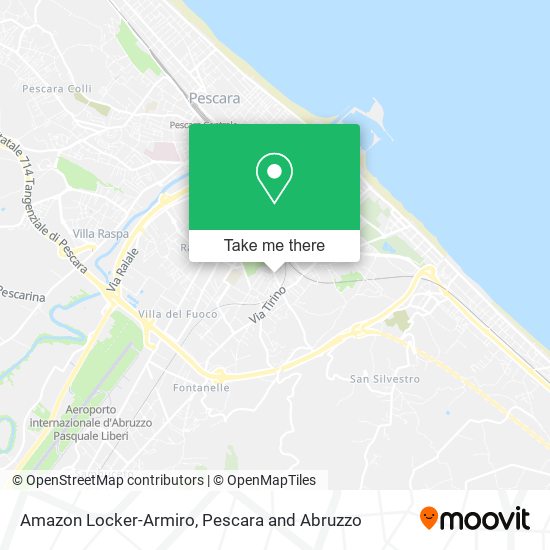 Amazon Locker-Armiro map