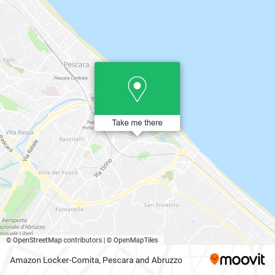Amazon Locker-Comita map