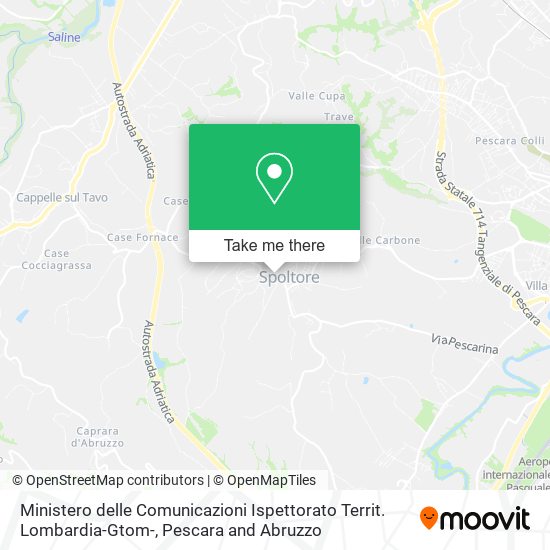 Ministero delle Comunicazioni Ispettorato Territ. Lombardia-Gtom- map