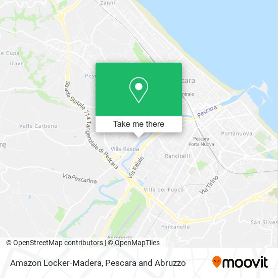 Amazon Locker-Madera map