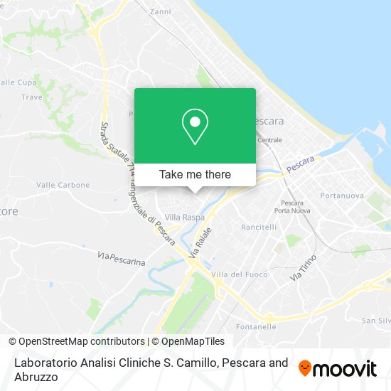 Laboratorio Analisi Cliniche S. Camillo map
