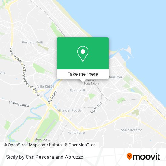 Sicily by Car map