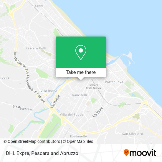 DHL Expre map