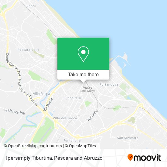 Ipersimply Tiburtina map