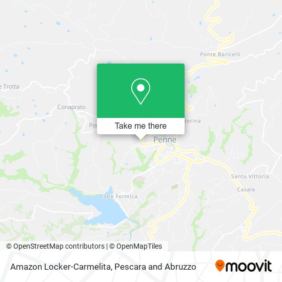 Amazon Locker-Carmelita map