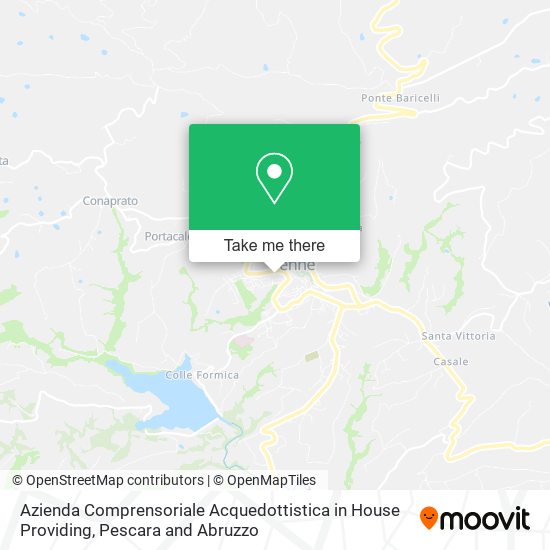 Azienda Comprensoriale Acquedottistica in House Providing map