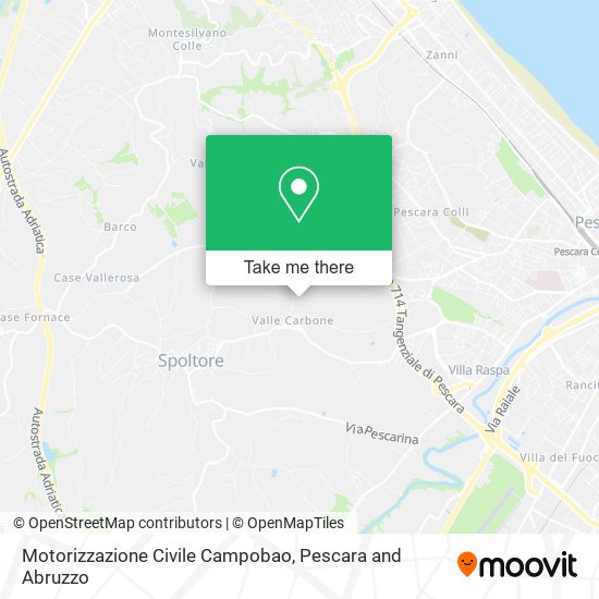Motorizzazione Civile Campobao map