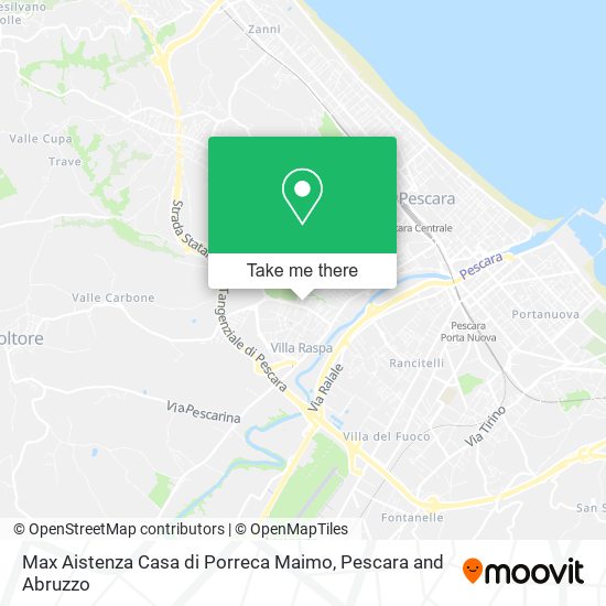 Max Aistenza Casa di Porreca Maimo map