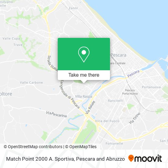 Match Point 2000 A. Sportiva map