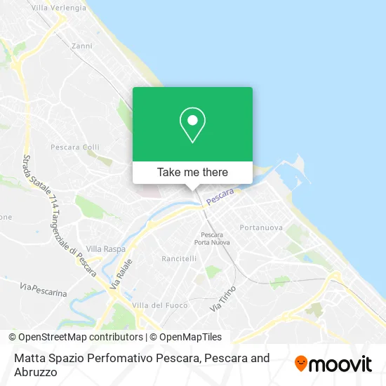 Matta Spazio Perfomativo Pescara map