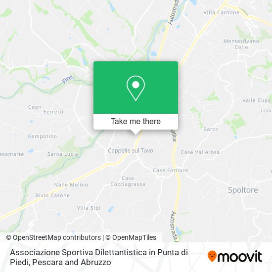 Associazione Sportiva Dilettantistica in Punta di Piedi map