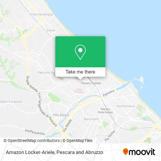 Amazon Locker-Ariele map